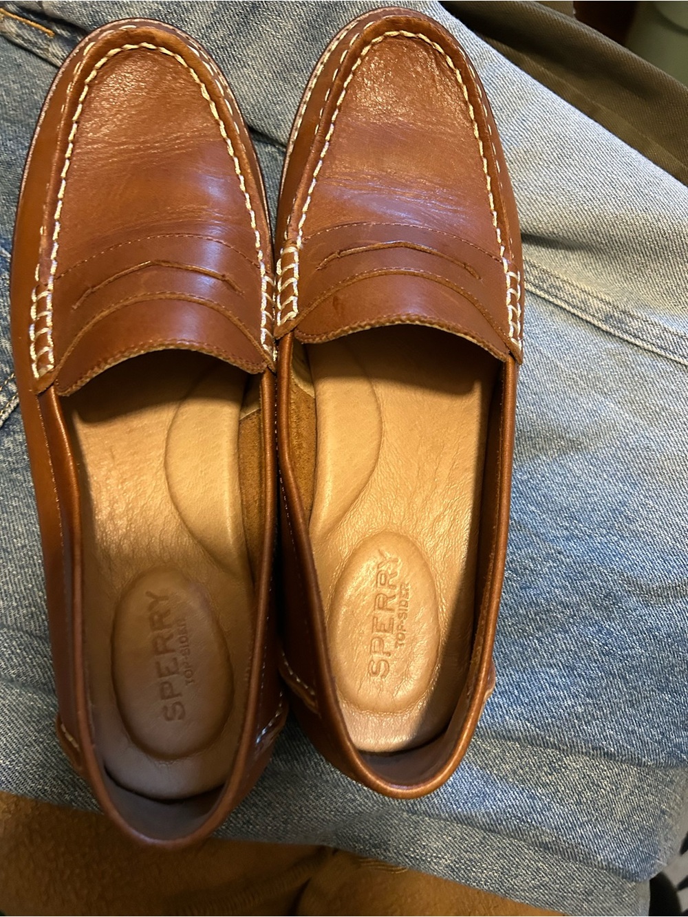 Sperry Women’s  Brown Leather Penny Loafers